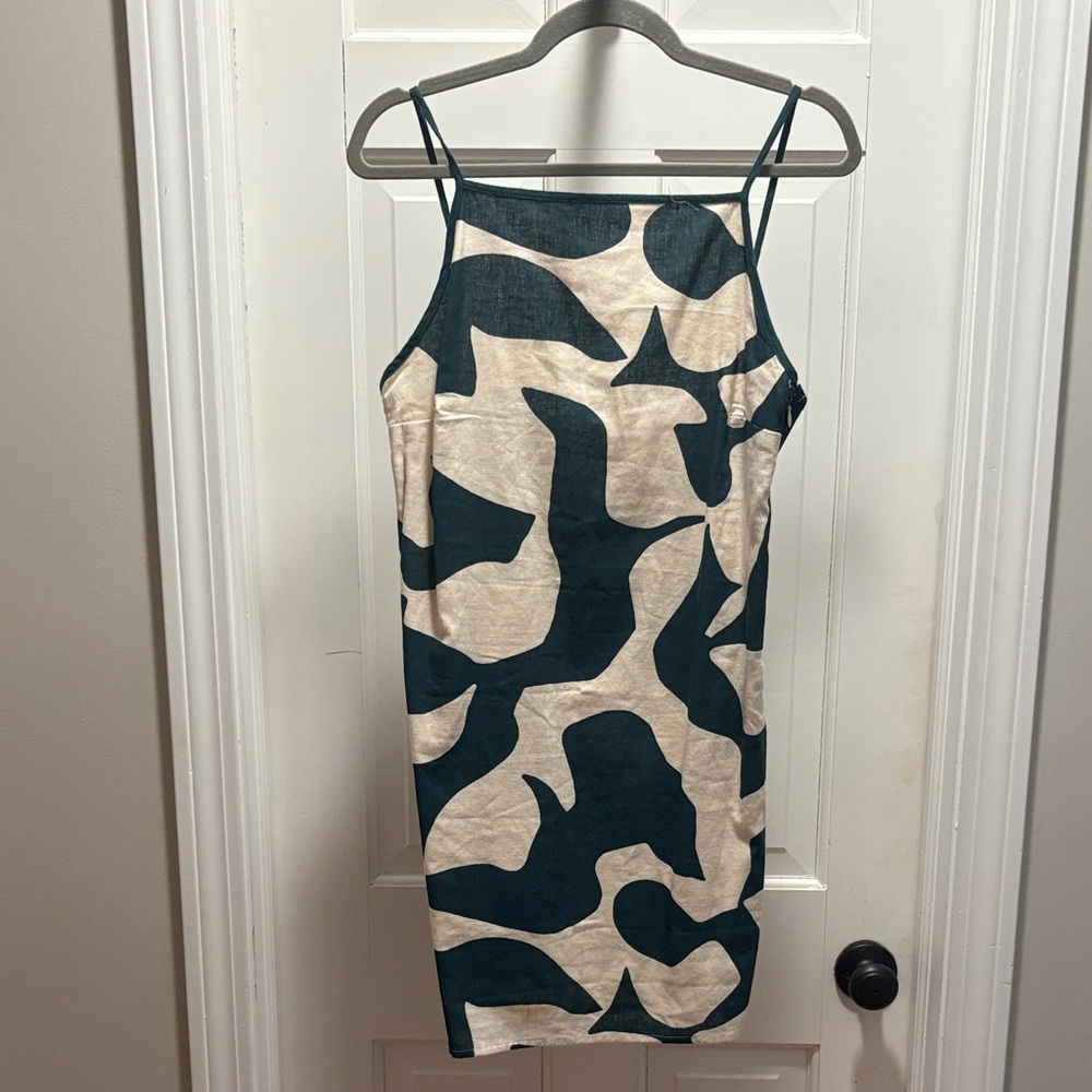 Abercrombie & Fitch Abstract Mini Dress - Black and Cream